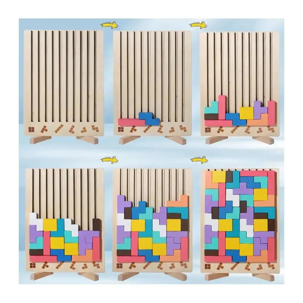 BowLift | Wood Stacking Game – Promotes Thinking & Creativity