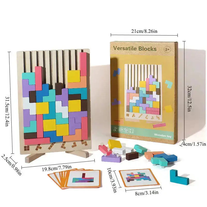 BowLift | Wood Stacking Game – Promotes Thinking & Creativity