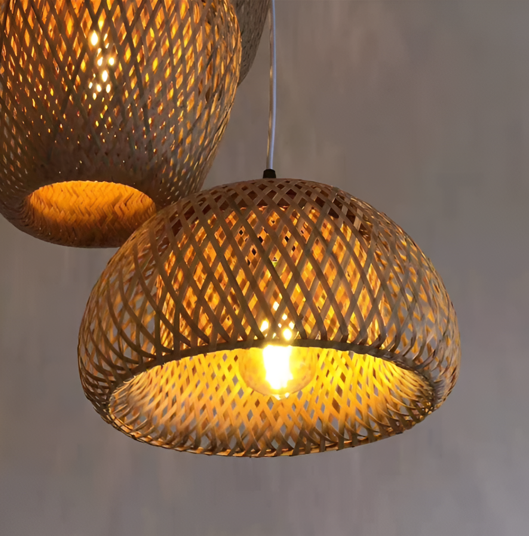 BowLift | Aesthetic Wicker Pendant Lamp