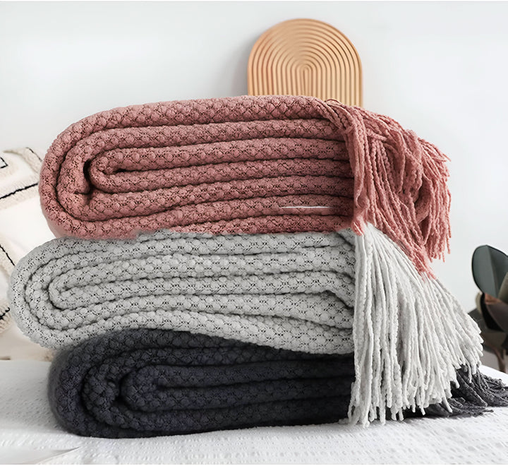 BowLift | KNITCOVE – Stylish knit fleece blanket
