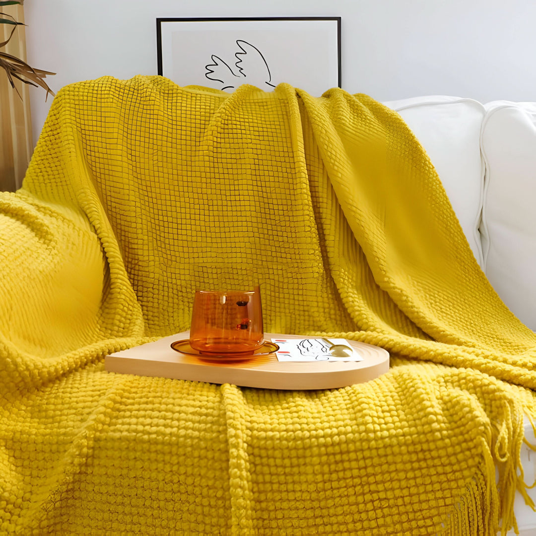 BowLift | KNITCOVE – Stylish knit fleece blanket