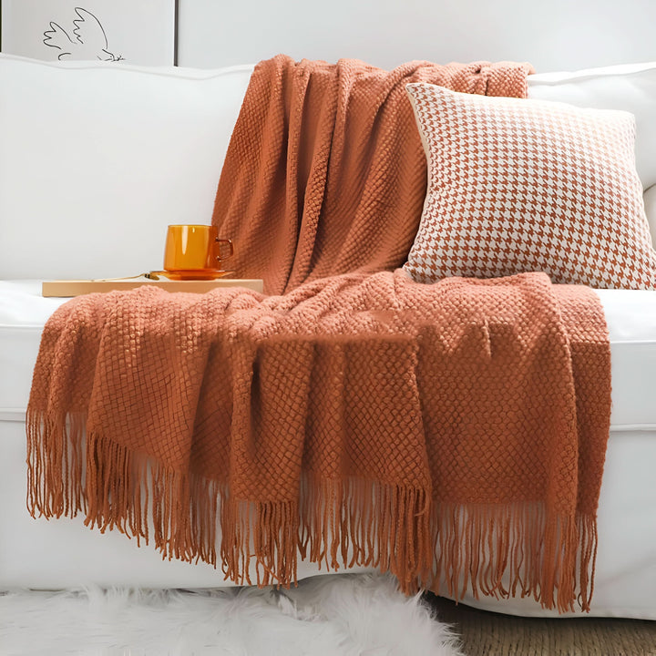 BowLift | KNITCOVE – Stylish knit fleece blanket