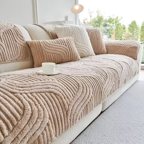 BowLift | CushShield | Non-slip velvet sofa cover for 2-4 seater