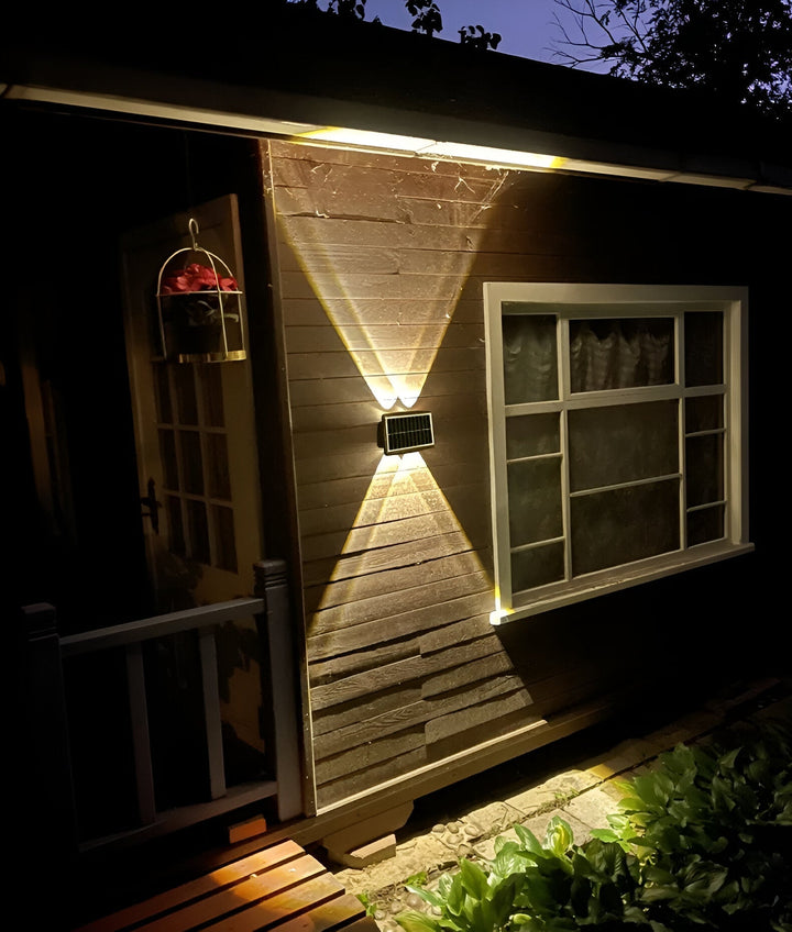 BowLift | Waterproof LED Solar Wall Light for Outdoors with Up & Down Lighting