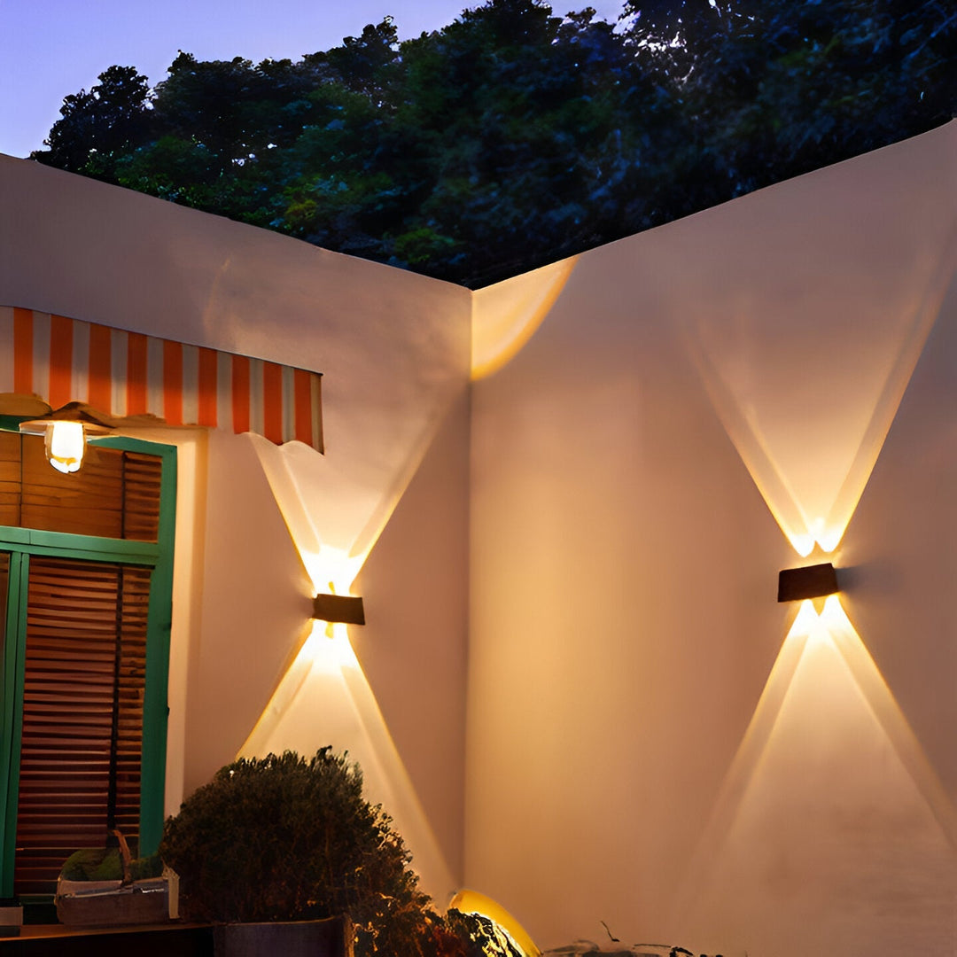 BowLift | Waterproof LED Solar Wall Light for Outdoors with Up & Down Lighting