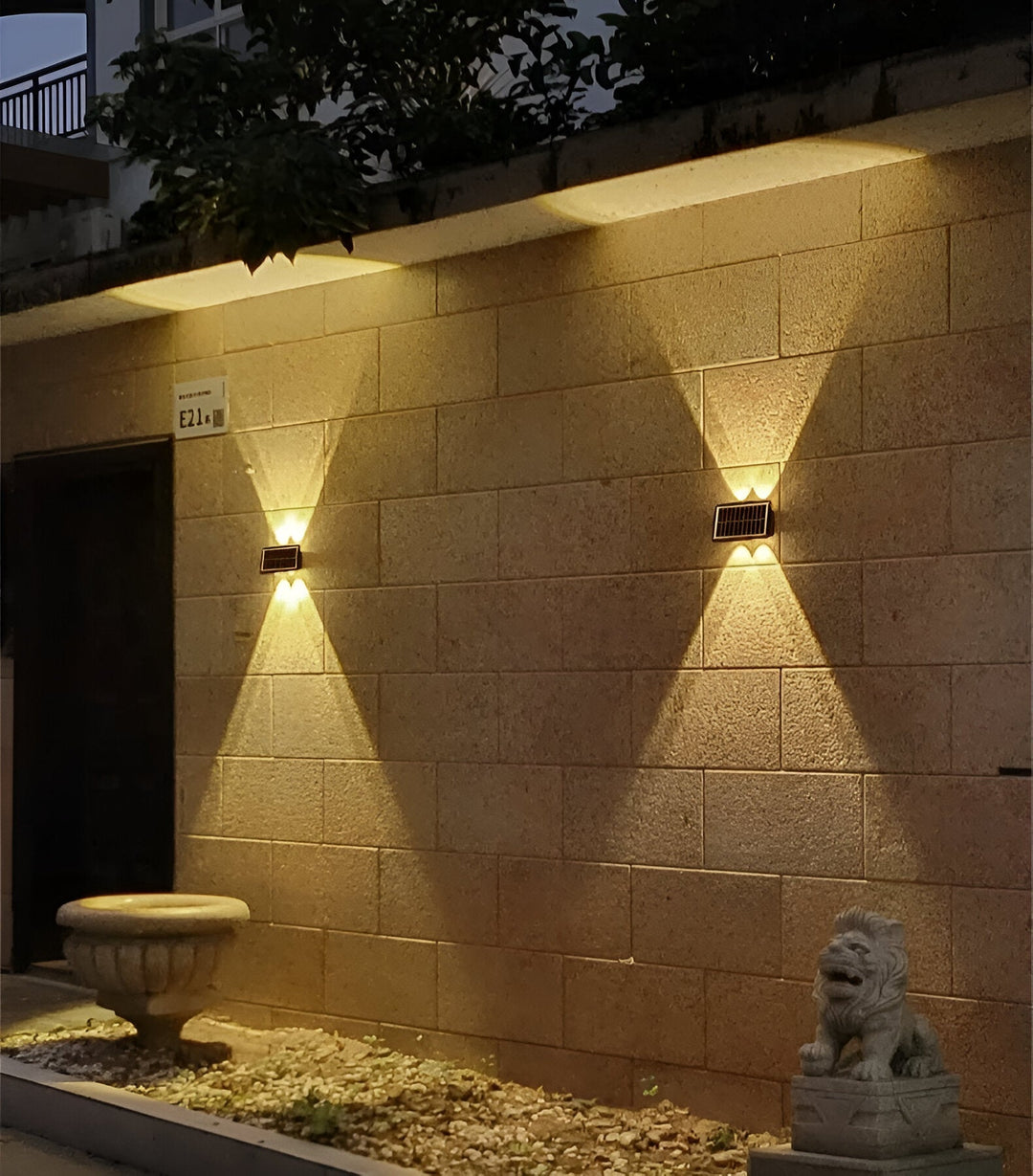 BowLift | Waterproof LED Solar Wall Light for Outdoors with Up & Down Lighting