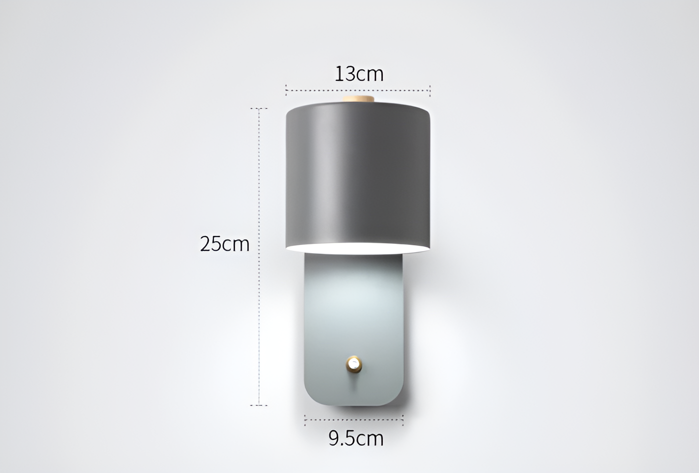 BowLift | EasyPush WallLight - Rotatable Mini Cylinder LED Lamp