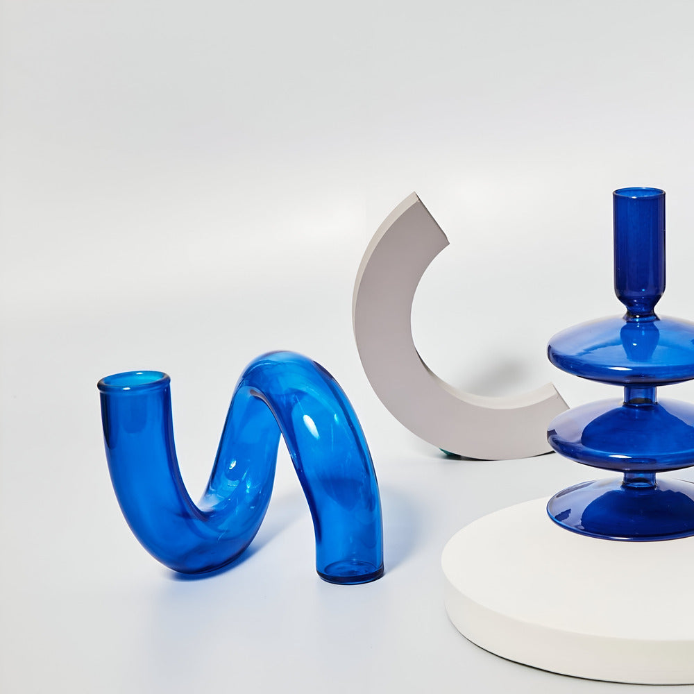 BowLift | Elegant Glass Vase with Integrated Candle Holder