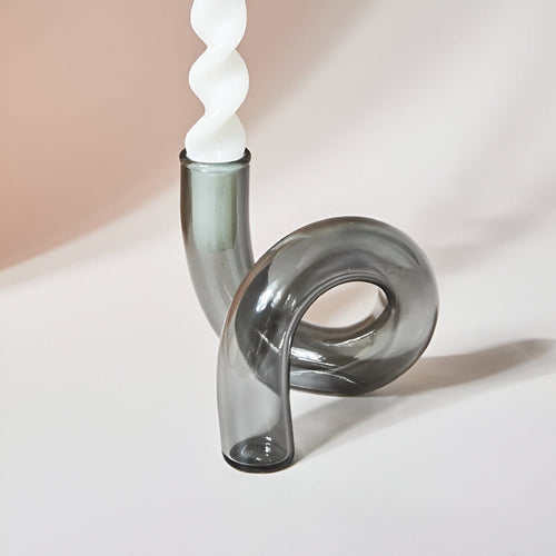 BowLift | Elegant Glass Vase with Integrated Candle Holder