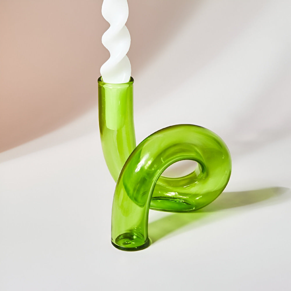 BowLift | Elegant Glass Vase with Integrated Candle Holder