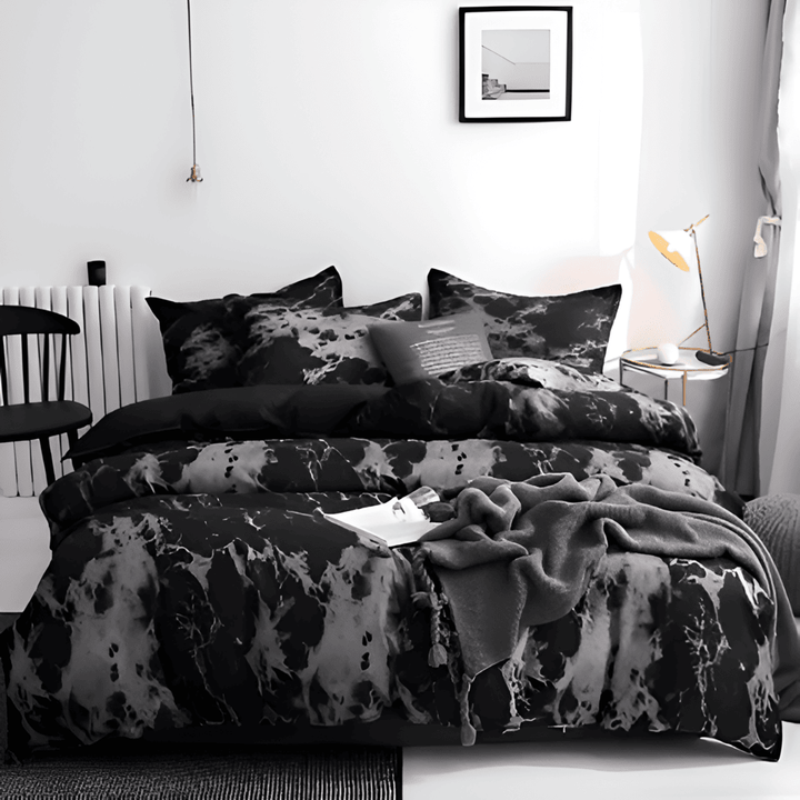 BowLift | Luxury 3-Piece Bedding Set with Marble Print