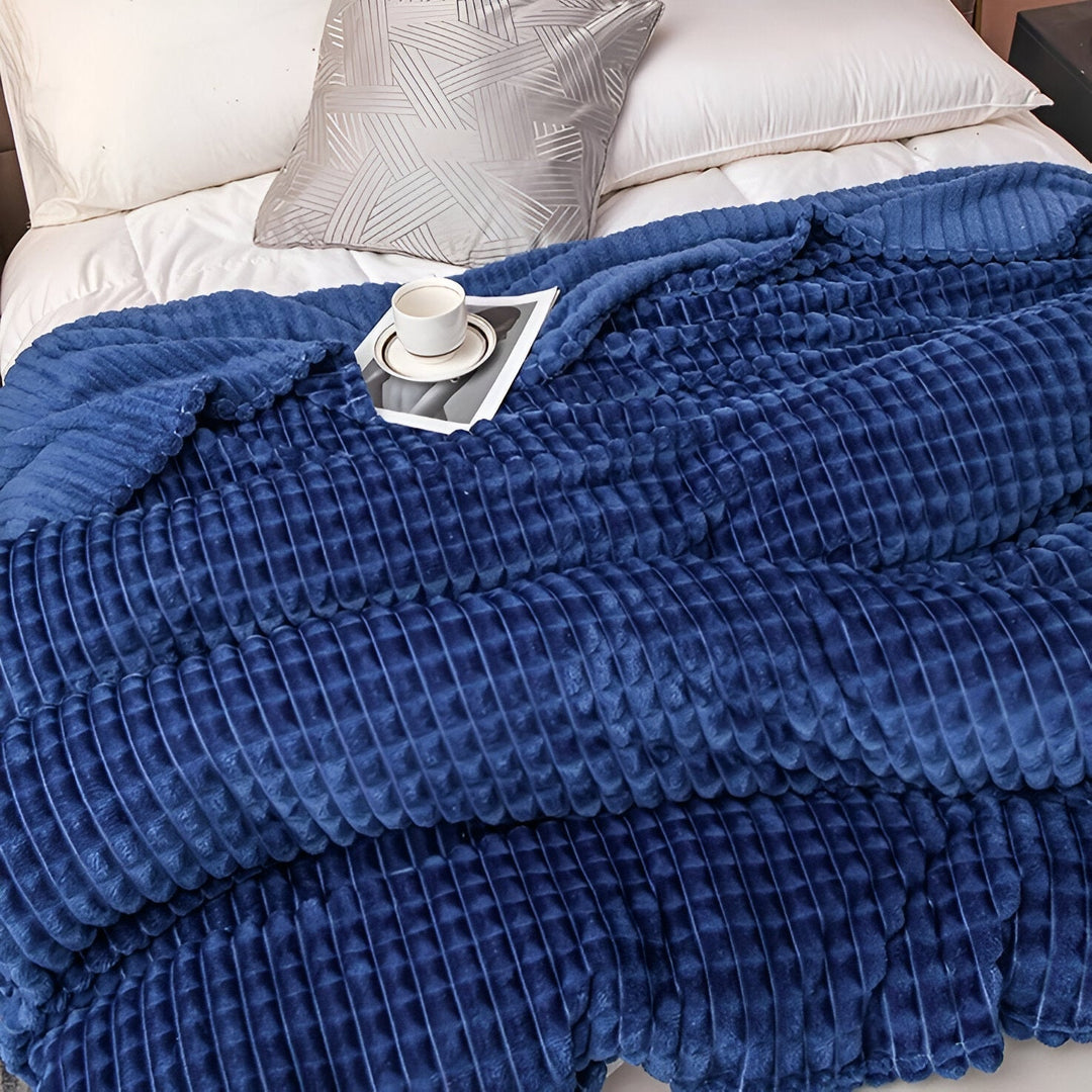 BowLift | EliteWave Plaid - Ultrafluffy structured coral fleece blanket