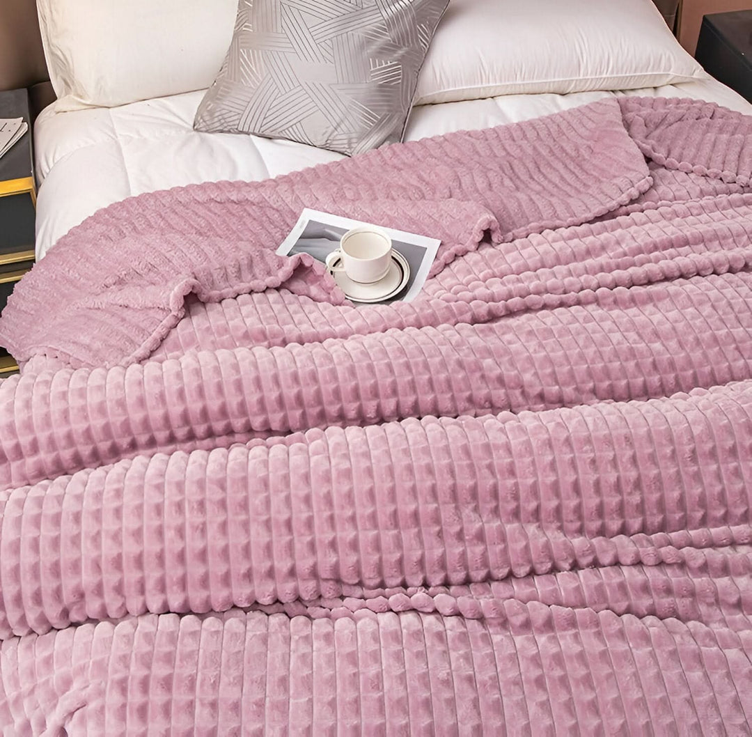 BowLift | CORALWAVE – Ultra-soft Textured Fleece Blanket