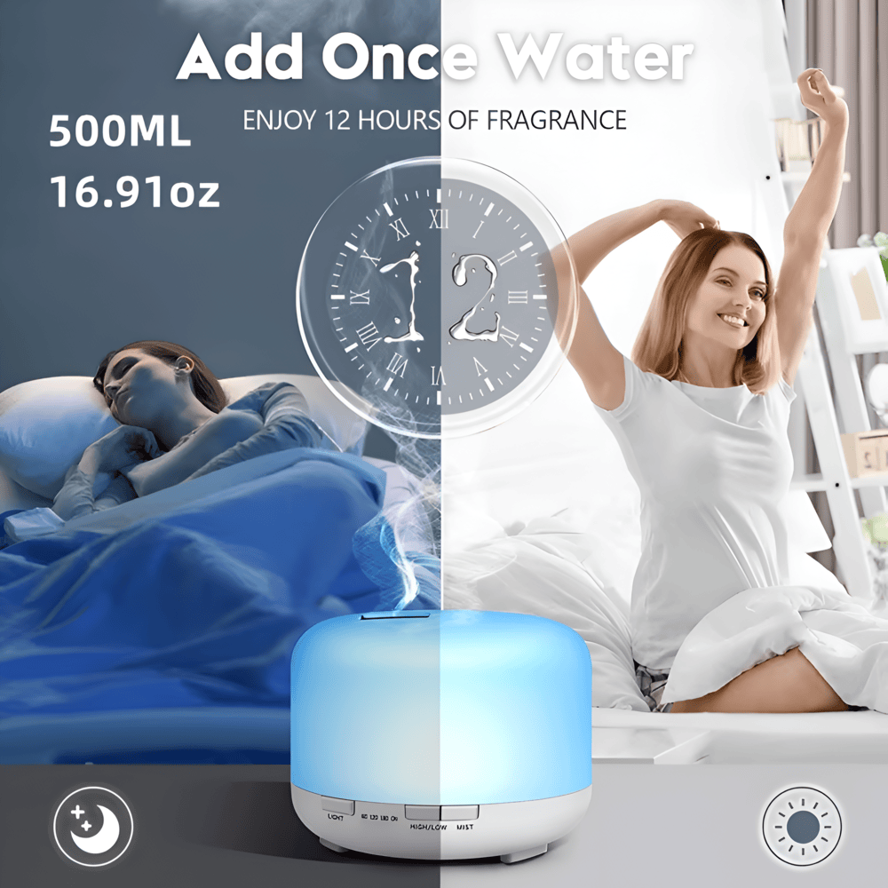 BowLift | LED Aroma Diffuser with Bluetooth Speaker and Humidifier