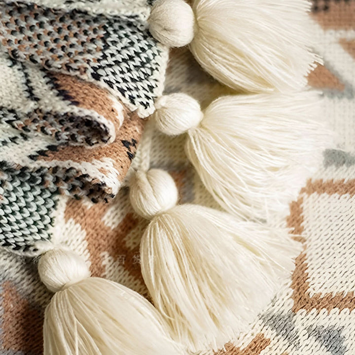 BowLift | VIVIDLOOM – Geometric Boho Fleece Blanket