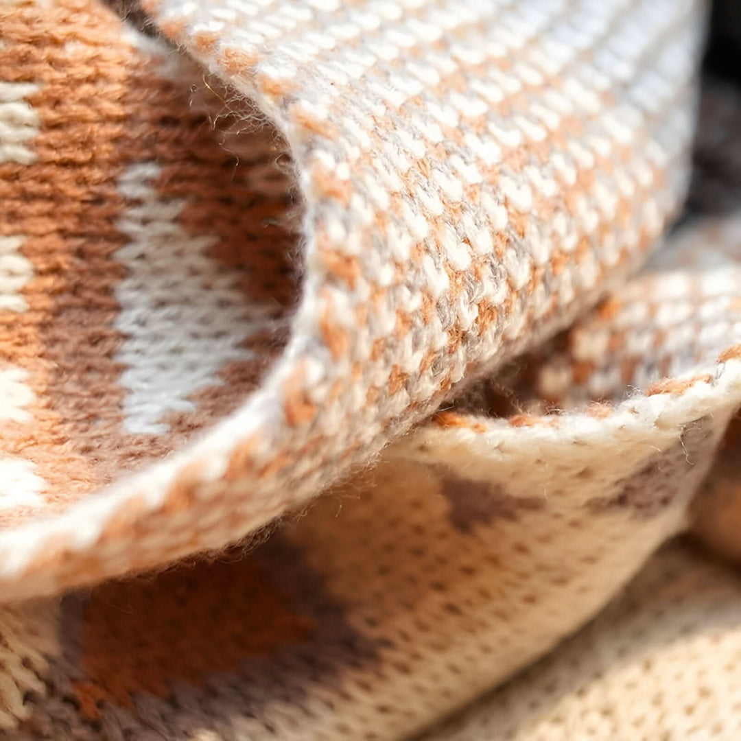 BowLift | VIVIDLOOM – Geometric Boho Fleece Blanket