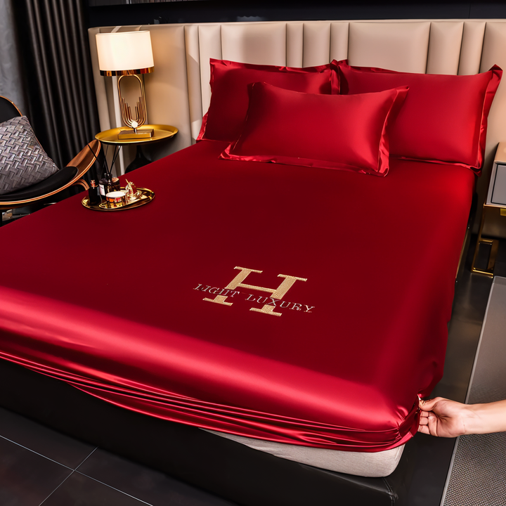 BowLift | Breathable Satin Duvet Cover with Shiny Finish
