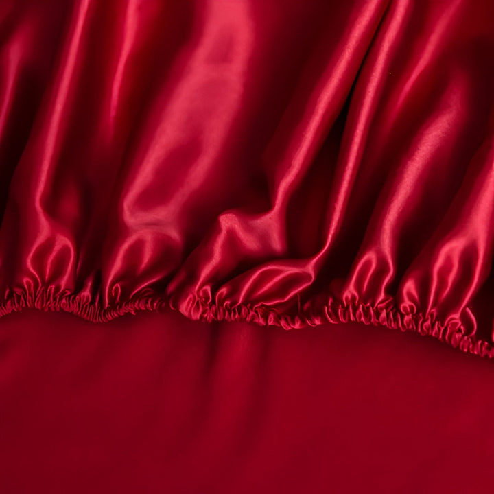 BowLift | Breathable Satin Duvet Cover with Shiny Finish
