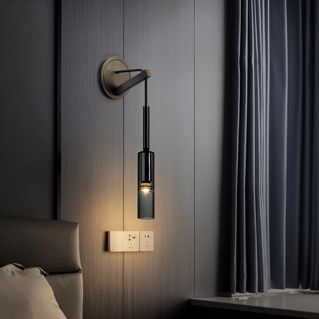 BowLift | Minimalist Wall lamp with Smoke glass – Orvane