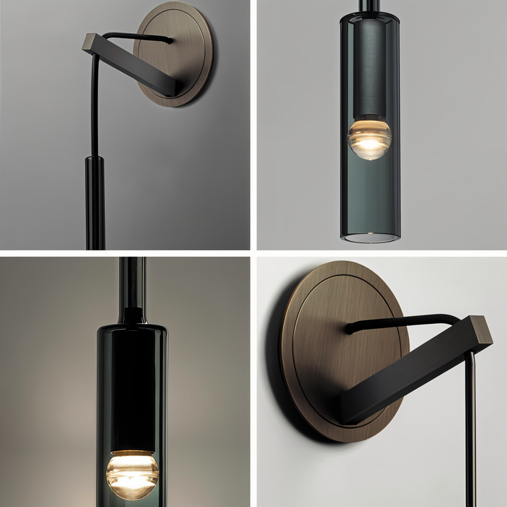 BowLift | Minimalist Wall lamp with Smoke glass – Orvane