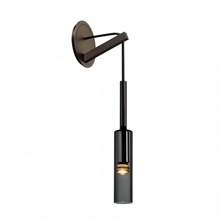 Minimalist Wall Lamp with Smoke Glass – Orvane | Bowlift