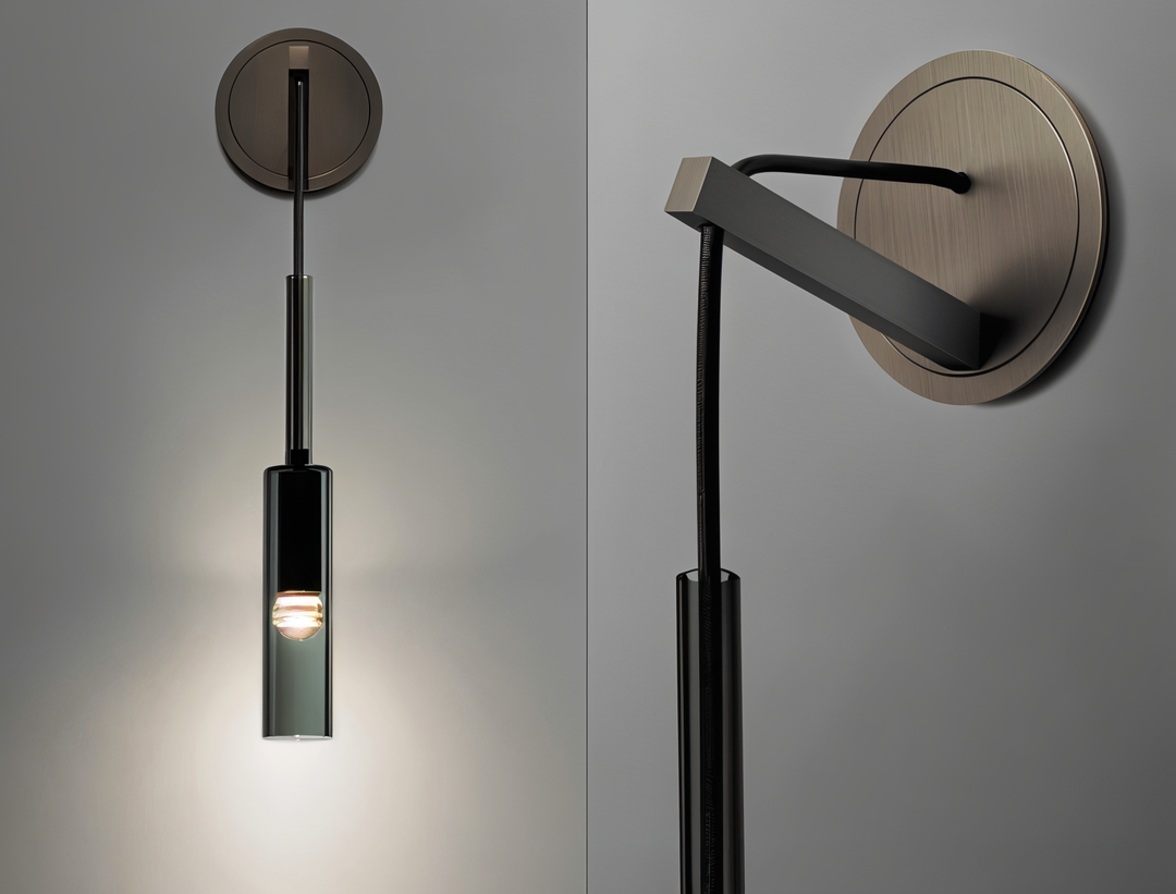 BowLift | Minimalist Wall lamp with Smoke glass – Orvane