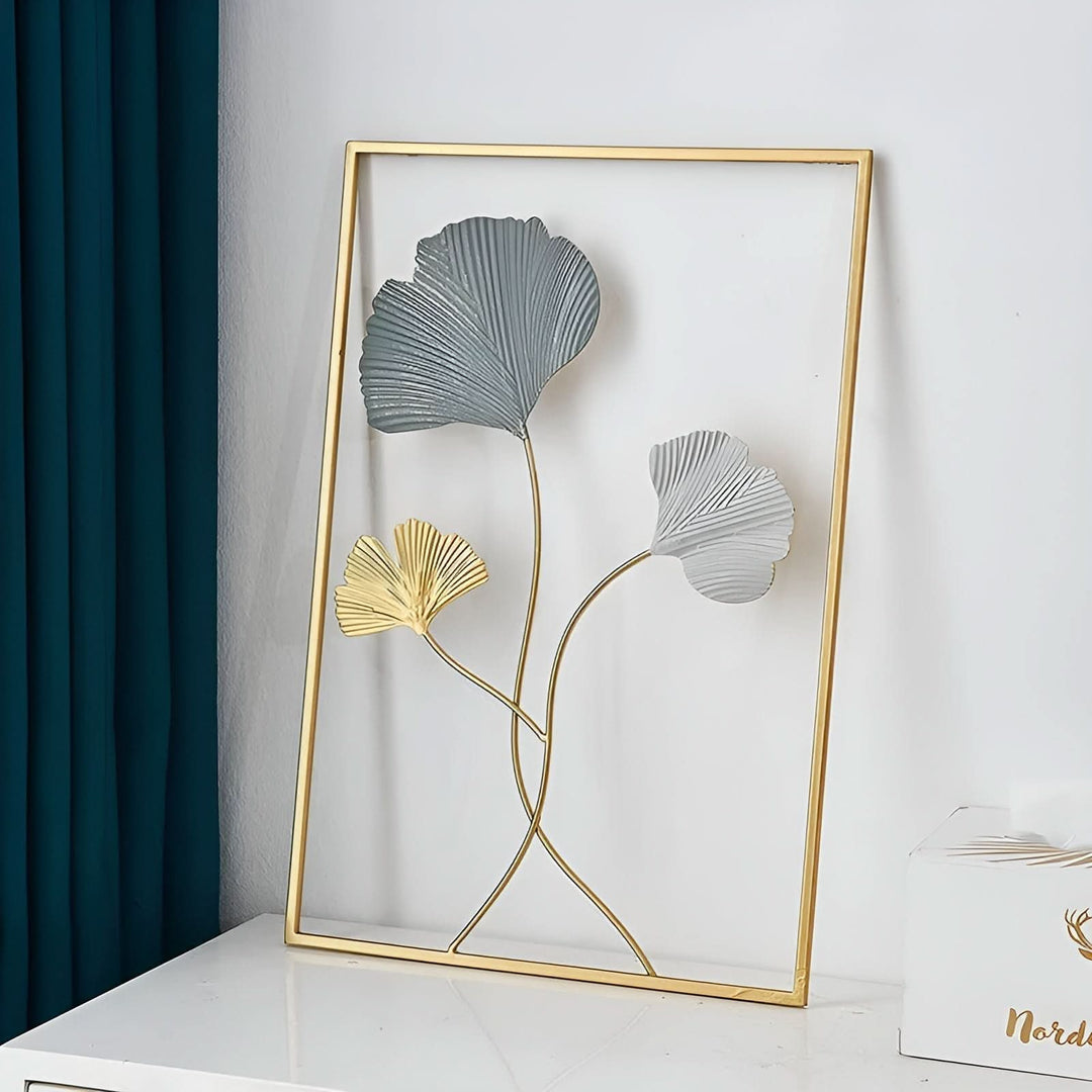 BowLift | Leafy Luxe Nordic Metal Leaf Wall Art