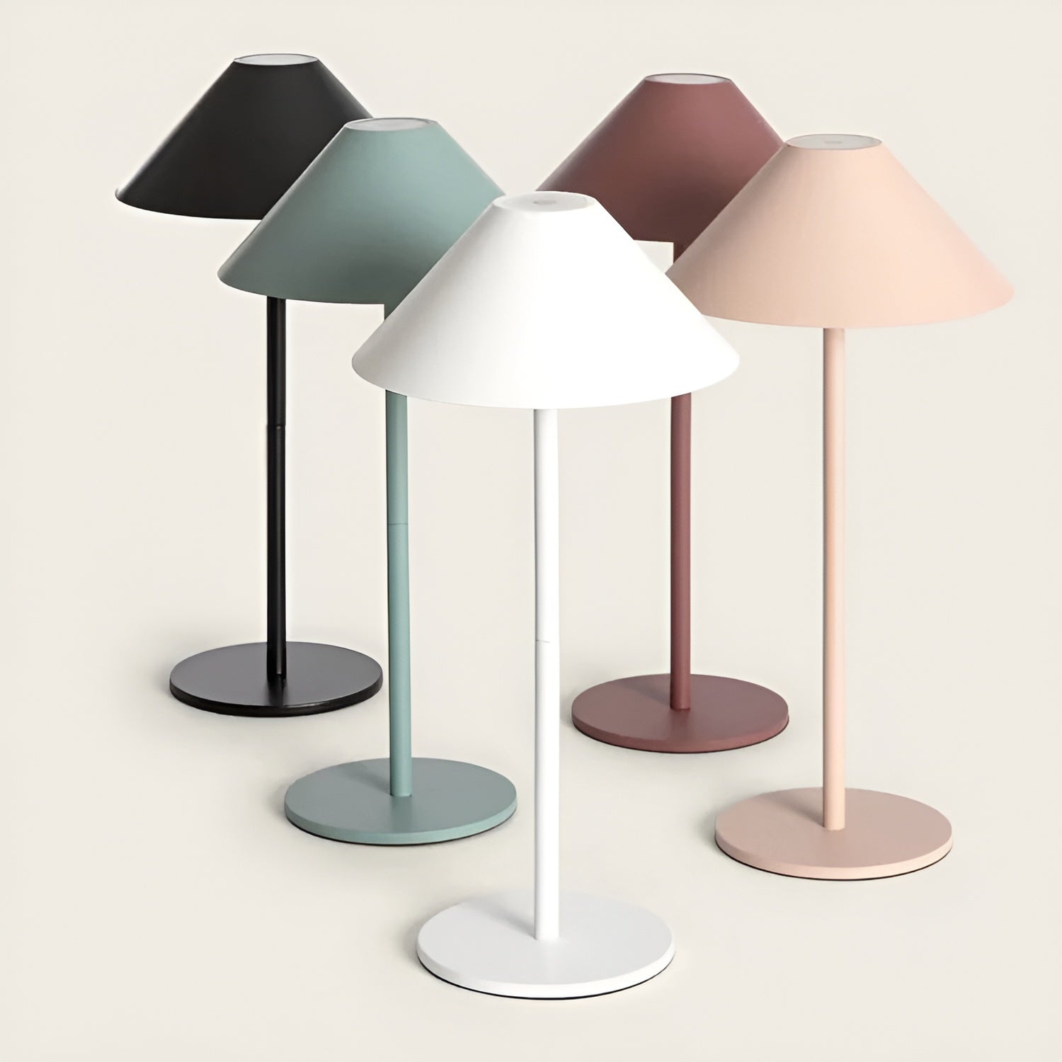 BowLift | LumiLuxe - Dimmable Nordic Cone LED Table Lamp with Touch Control