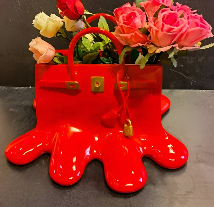 BowLift | Stylish Resin Vase in Handbag Silhouette