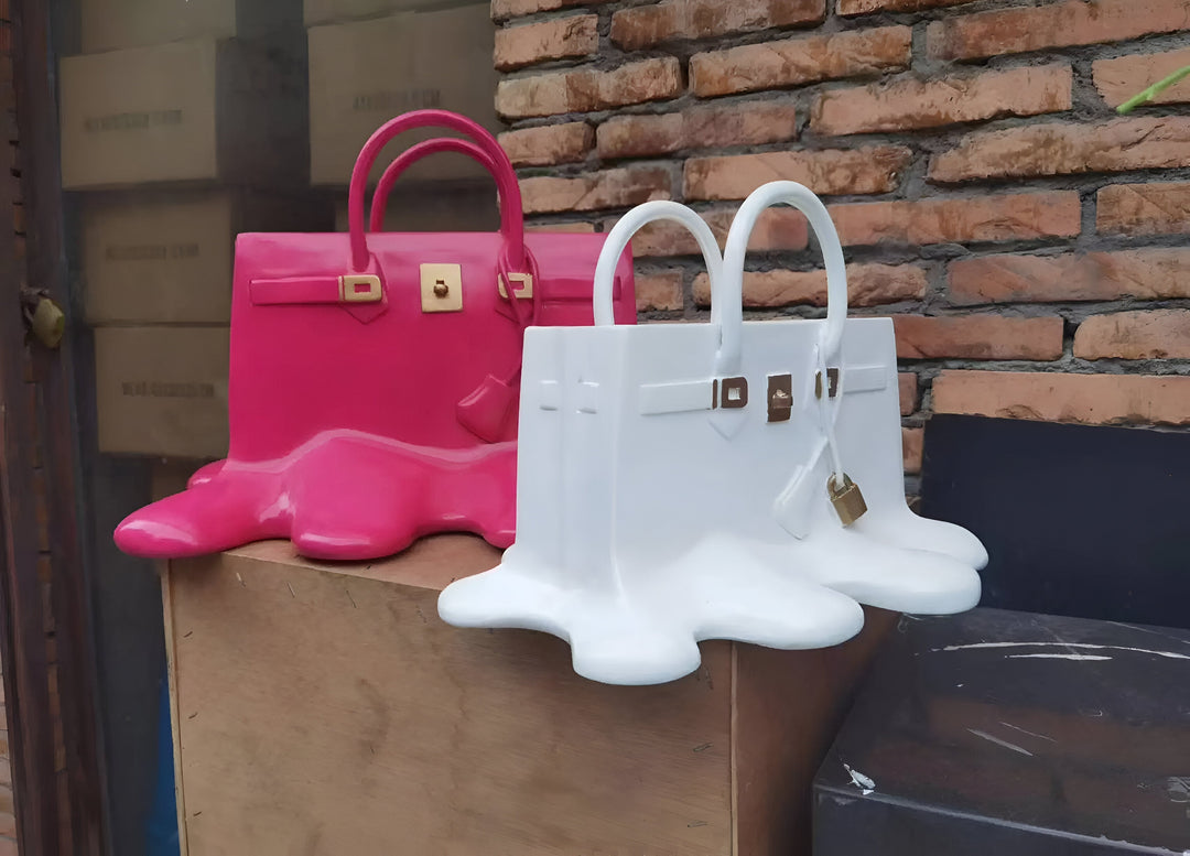BowLift | Stylish Resin Vase in Handbag Silhouette