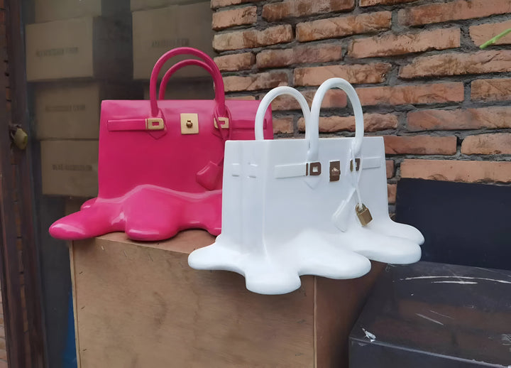 BowLift | Stylish Resin Vase in Handbag Silhouette