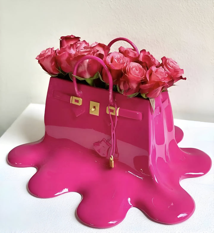 BowLift | Stylish Resin Vase in Handbag Silhouette