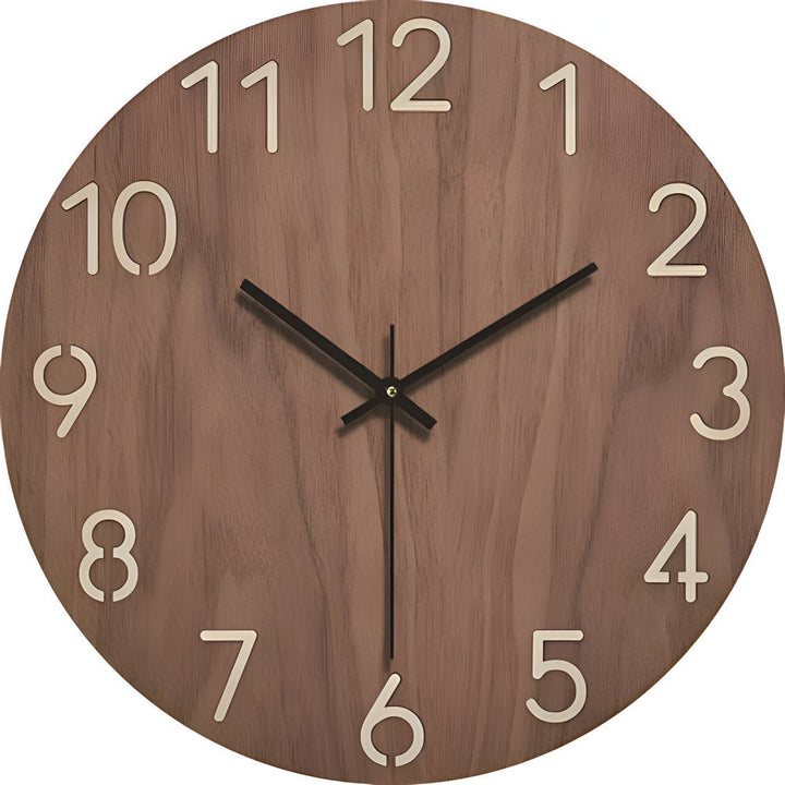 BowLift | Woodline Modern Silent Wall Clock – Minimalist Design in Solid Wood