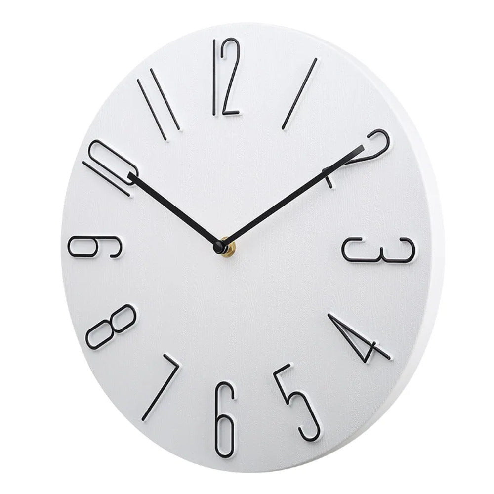 Silencio Modern Silent Wall Clock – Minimalist Design with Quartz Movement | Bowlift