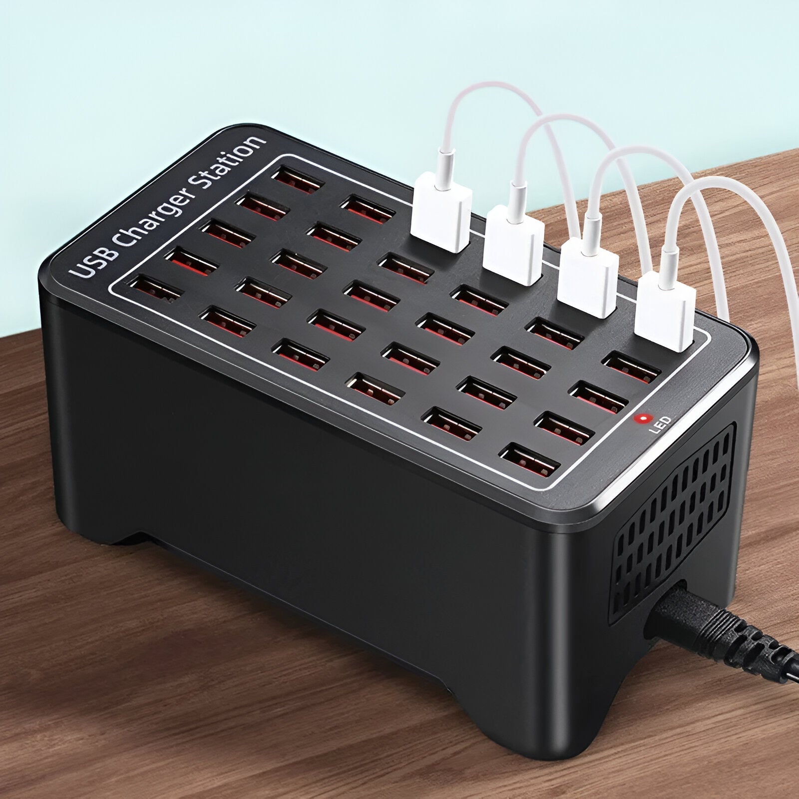 BowLift | PowerPort Pro 30 - Universal Multi-USB Charging Station with 30 Ports