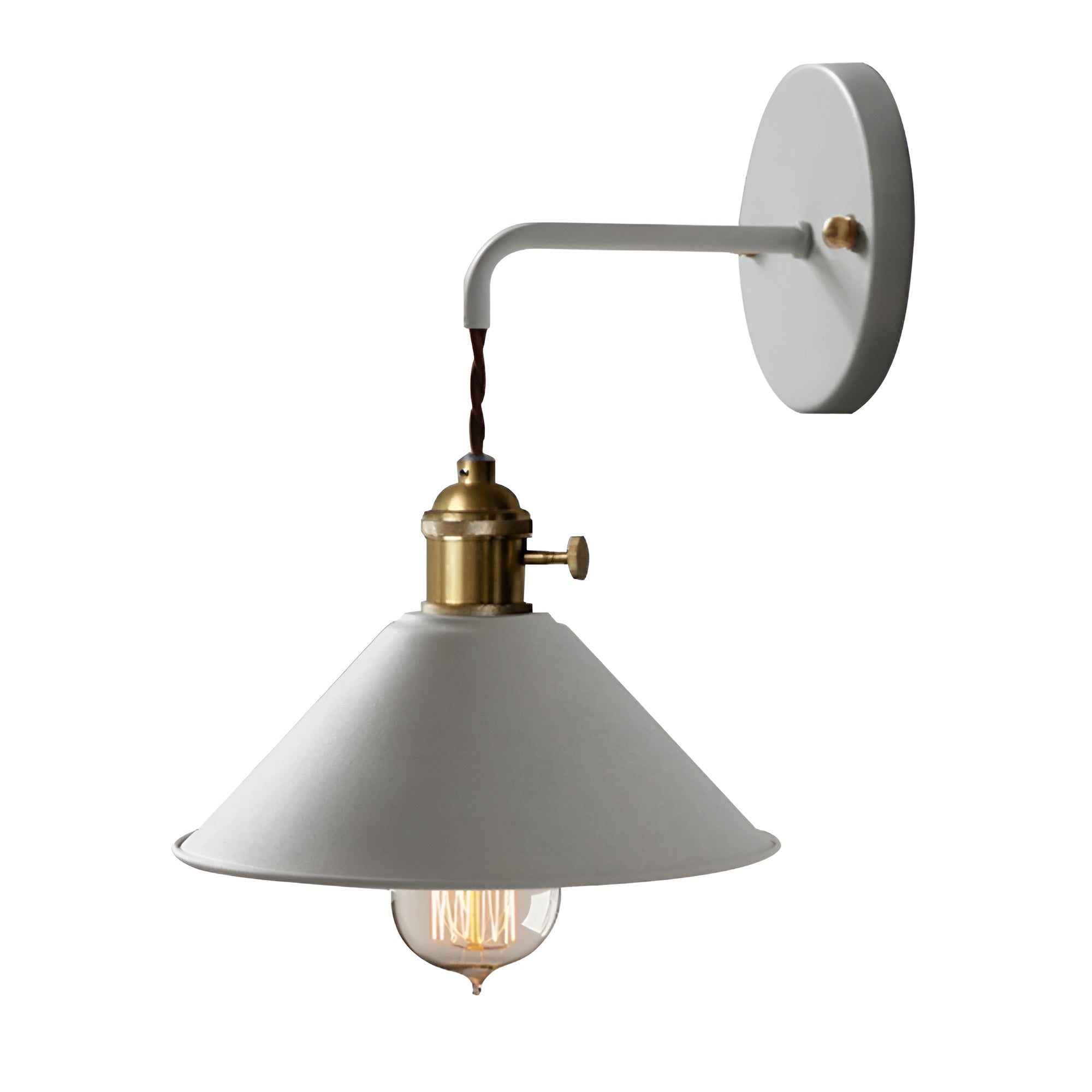 BowLift | Retro Vintage Wall Lamp - Vintage-inspired Cone Metal Wall Lamp