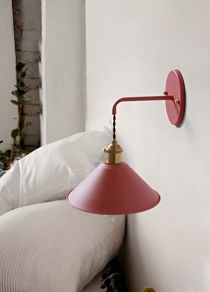 BowLift | Retro Vintage Wall Lamp - Vintage-inspired Cone Metal Wall Lamp