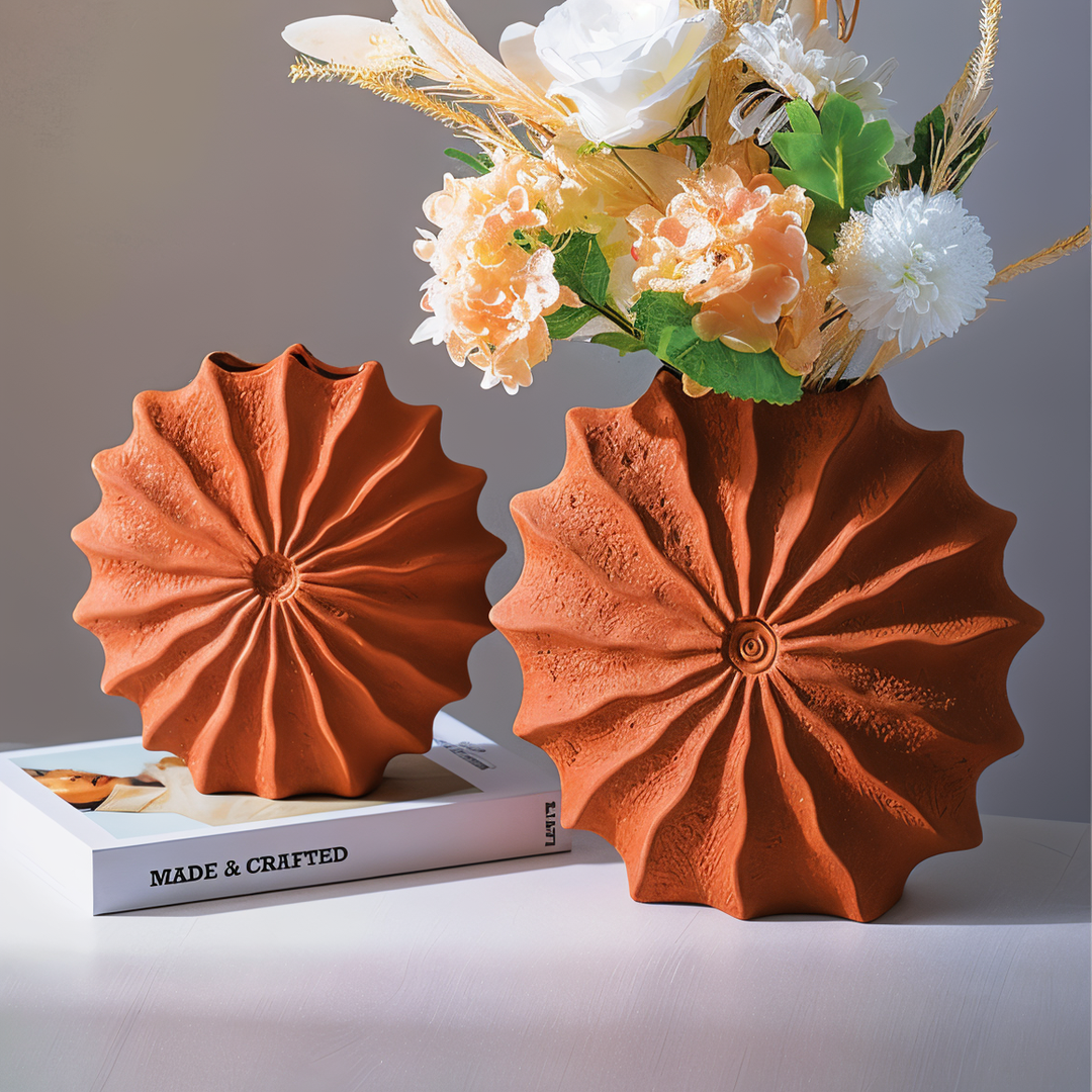 Folding Design Geometric Retro Vase Bowlift
