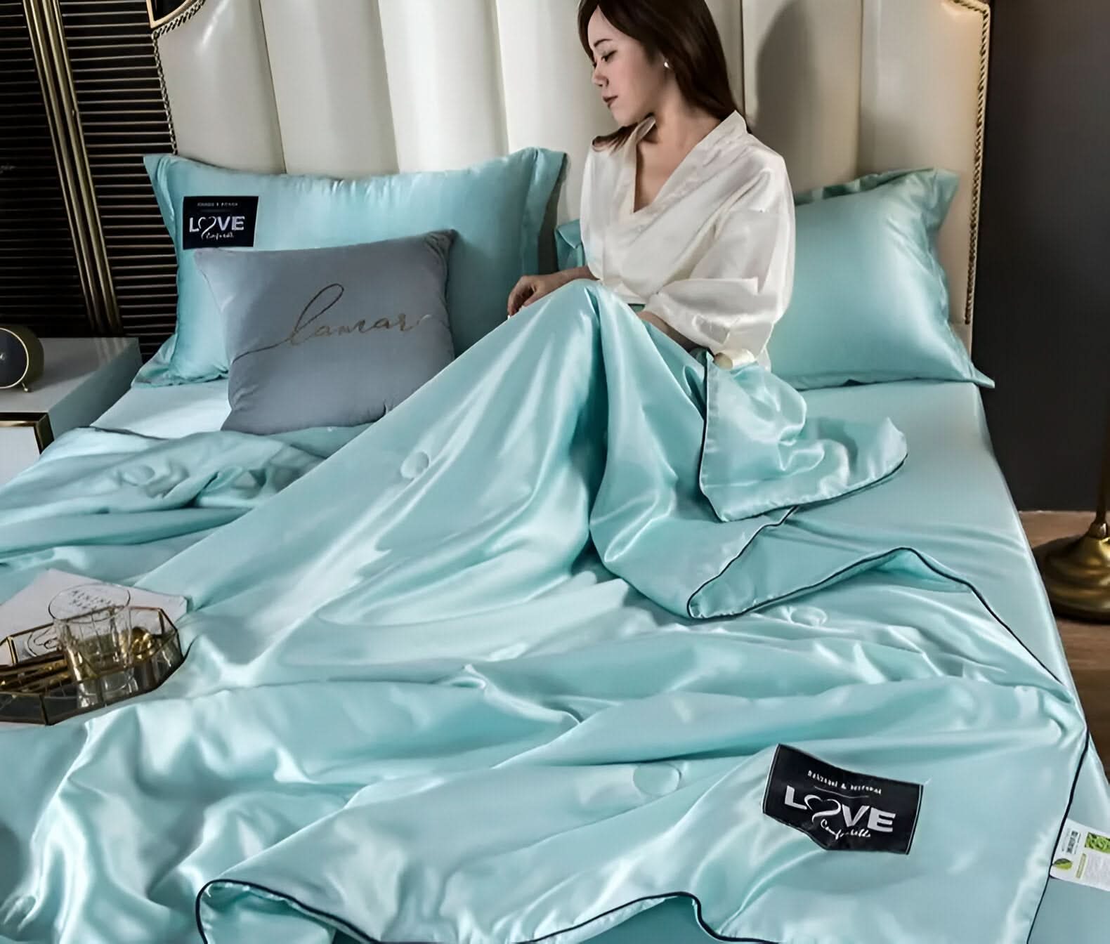 BowLift | FLUFFINA - Premium Satin Silk Bedding