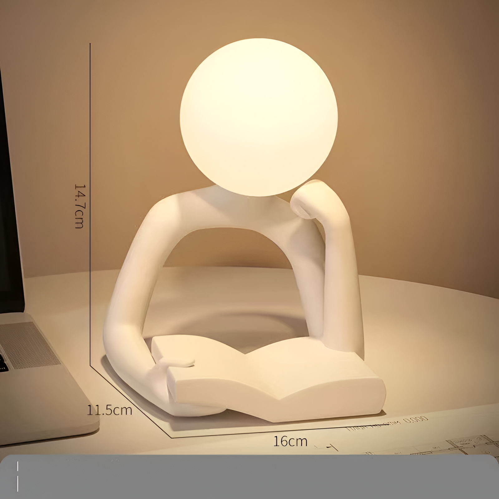 BowLift | Artistic Book Reader Table Lamp