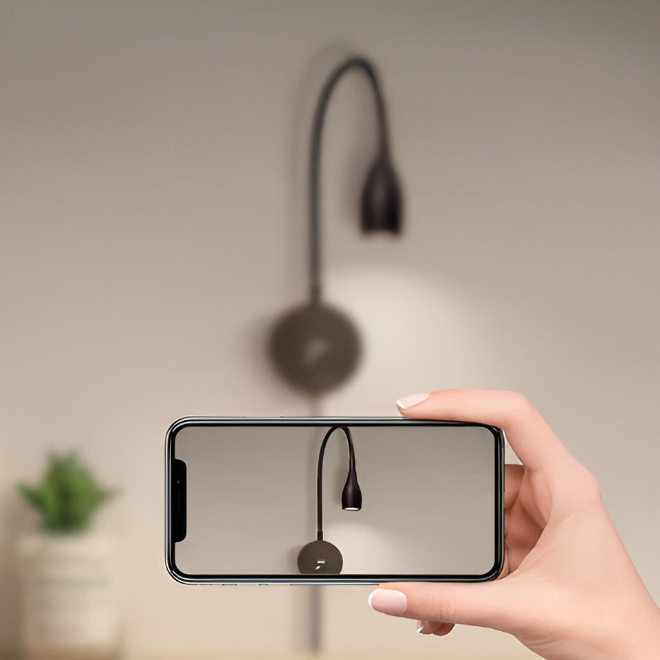 BowLift | Flexible Wall Reading Lamp | Dimmable Touch Control & Energy Efficient for Cozy Reading and Relaxation