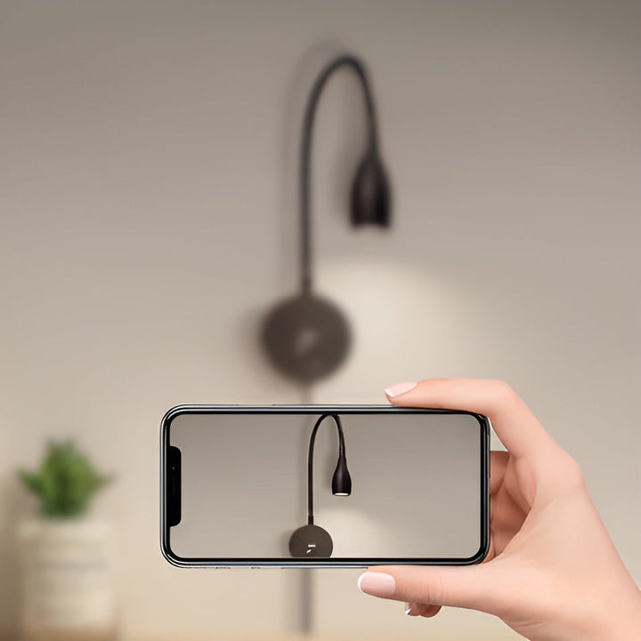 BowLift | Flexible Wall Reading Lamp | Dimmable Touch Control & Energy Efficient for Cozy Reading and Relaxation