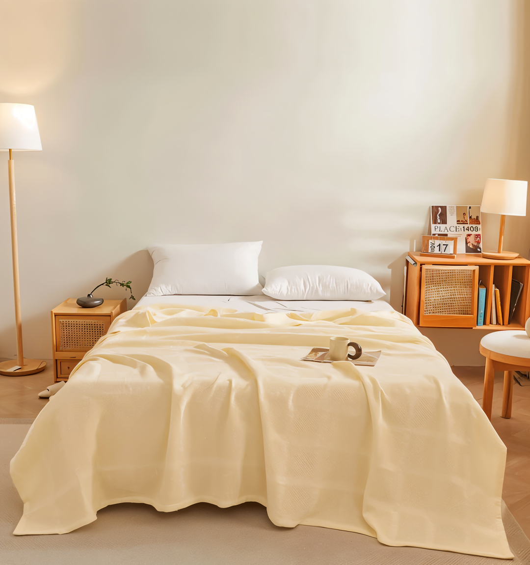 BowLift | WEEVCLOUD – Cotton Waffle Blanket
