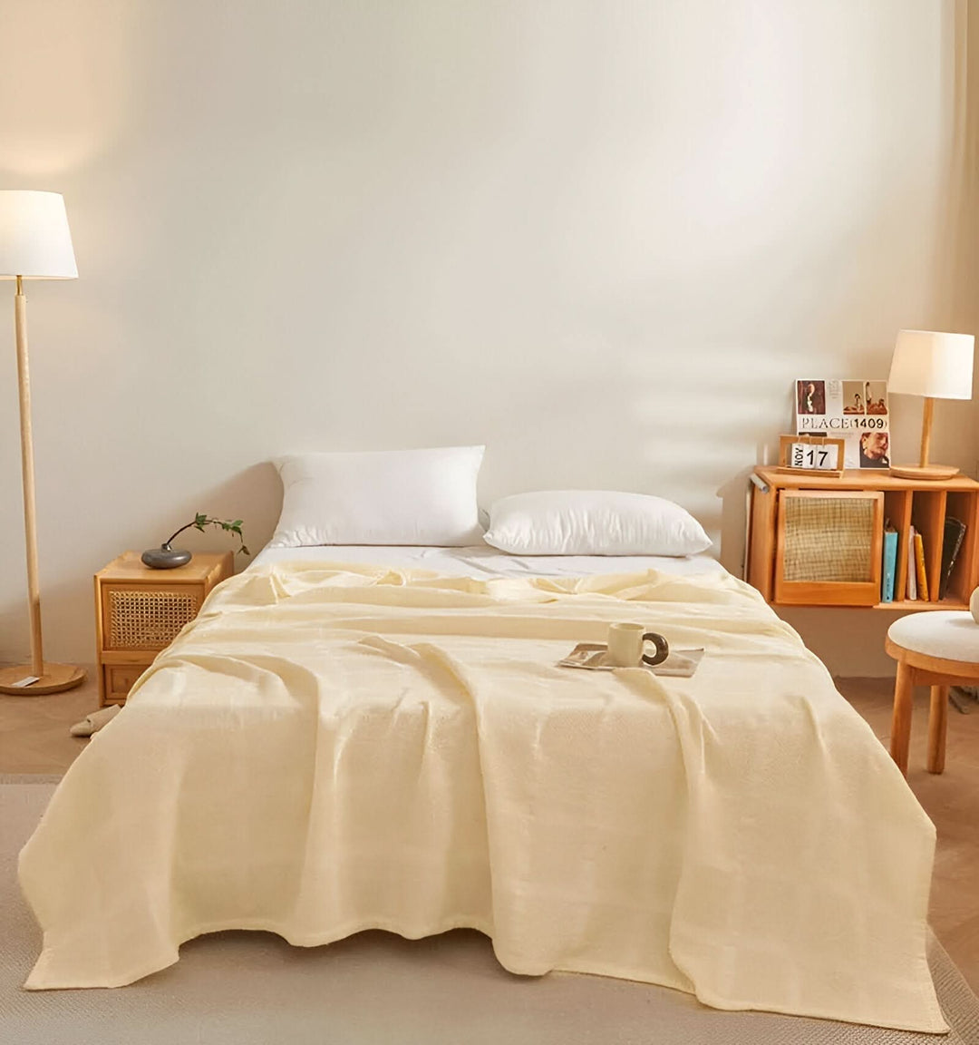 BowLift | WEEVCLOUD – Cotton Waffle Blanket