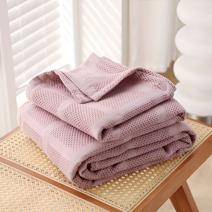 BowLift | WEEVCLOUD – Cotton Waffle Blanket