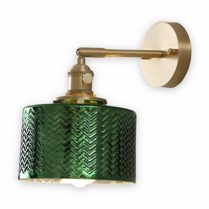 BowLift | Adjustable LED Wall Lamp of Ribbed Glass in Scandinavian Design