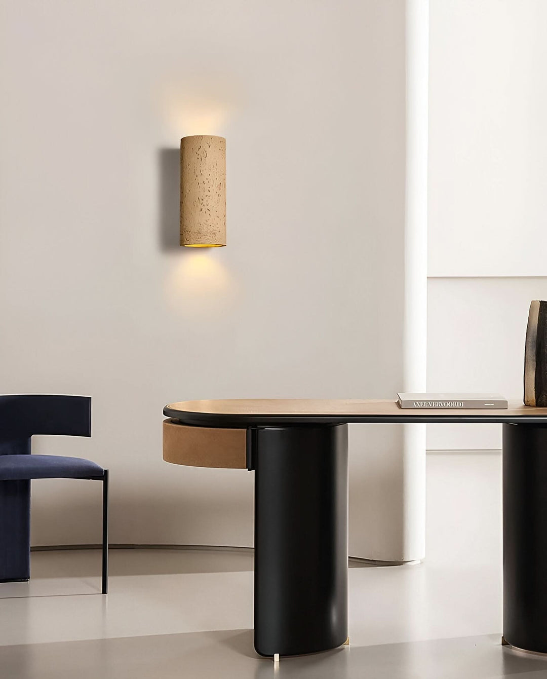 BowLift | StoneBeam LED Cylinder Wall Light – Indoor/Outdoor