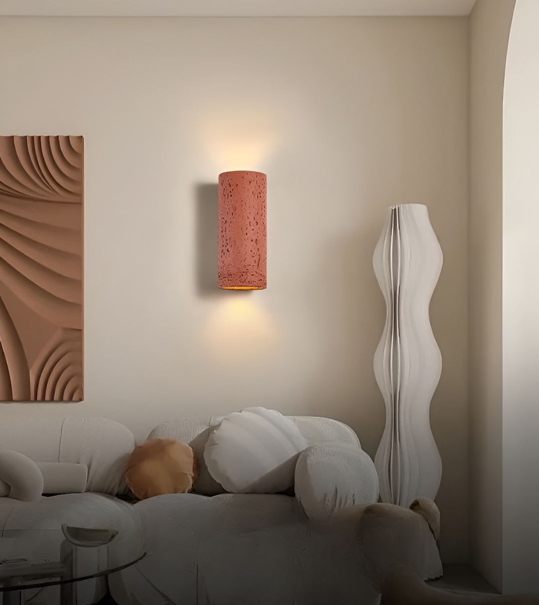 BowLift | StoneBeam LED Cylinder Wall Light – Indoor/Outdoor