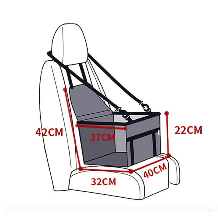 AutoPoot Elevated Dog Car Seat – Waterproof, Nonslip and Safe for On the Go | Bowlift