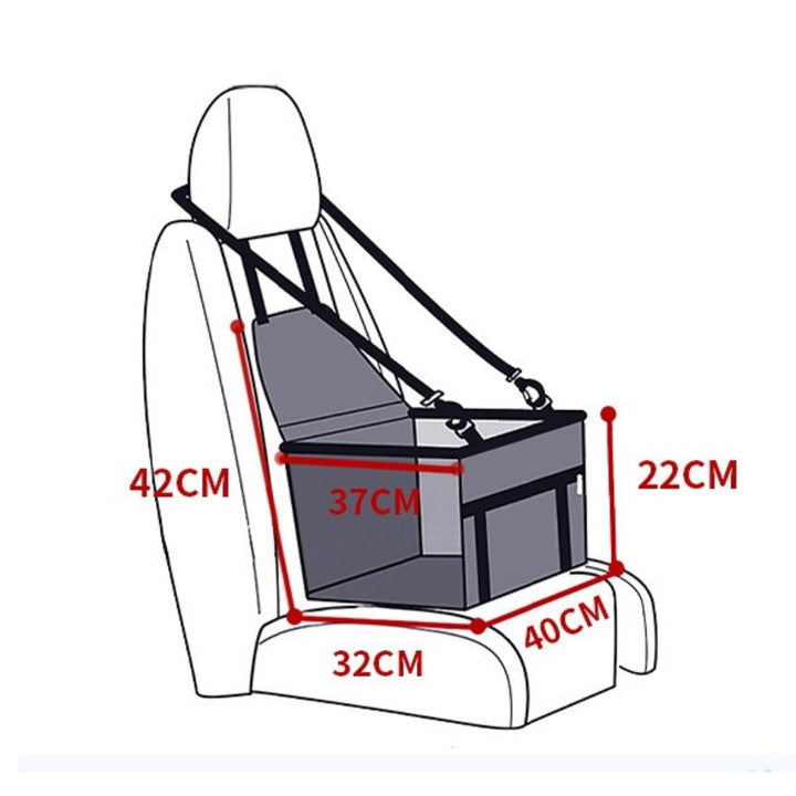 AutoPoot Elevated Dog Car Seat – Waterproof, Nonslip and Safe for On the Go | Bowlift
